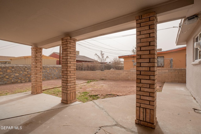 view of patio / terrace featuring a fenced backyard