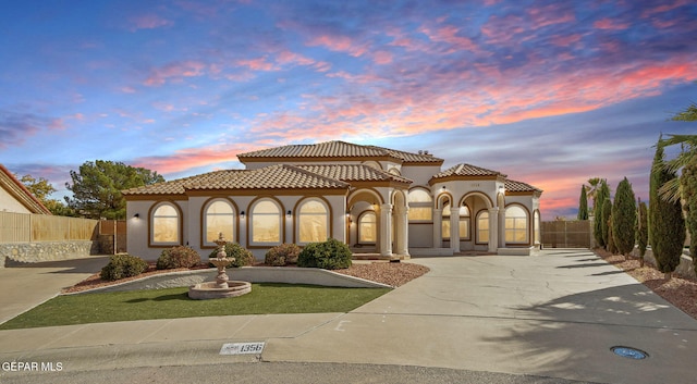 view of mediterranean / spanish-style home