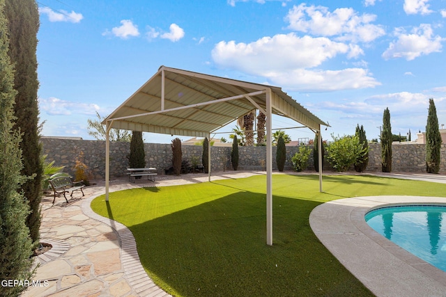 view of home's community with a patio area and a swimming pool