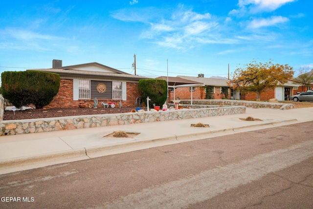 view of ranch-style home