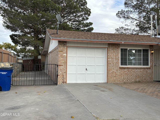 view of home's exterior featuring a garage