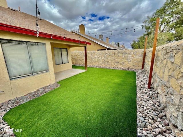 view of yard featuring a patio