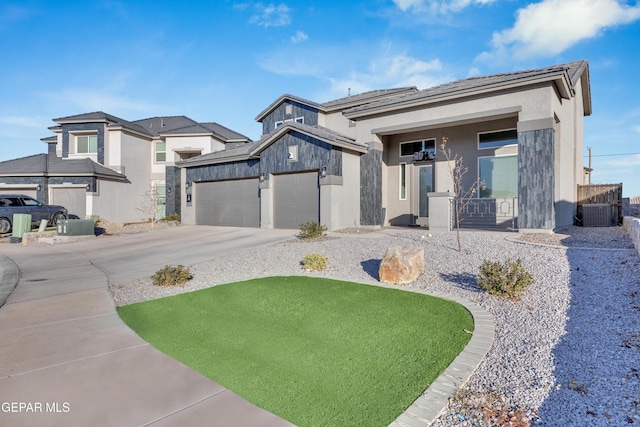 912 Crystal Deer Dr, El Paso, TX 79928 - prairie-style home featuring a garage and driveway