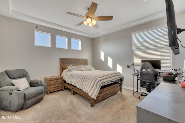 912 Crystal Deer Dr, El Paso, TX 79928 - carpeted bedroom with ceiling fan