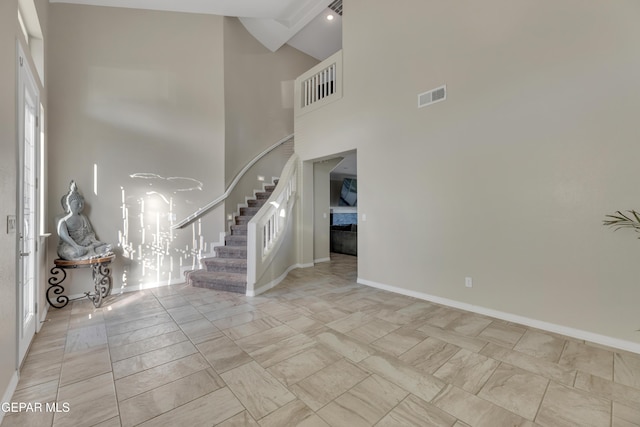 912 Crystal Deer Dr, El Paso, TX 79928 - entryway featuring a towering ceiling