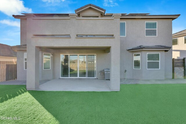 912 Crystal Deer Dr, El Paso, TX 79928 - rear view of house featuring a patio area and a yard