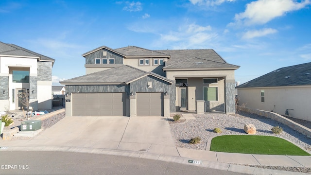 912 Crystal Deer Dr, El Paso, TX 79928 - view of front facade with a garage