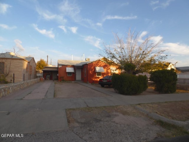 view of ranch-style home