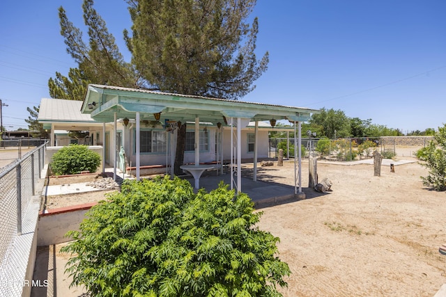 view of back of property