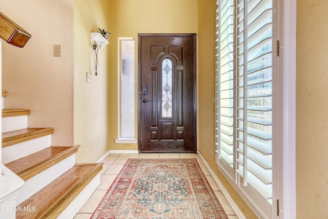 view of tiled entryway