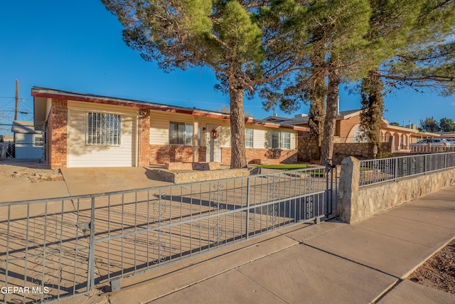 view of ranch-style house