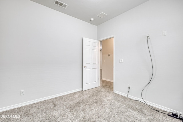 view of carpeted empty room