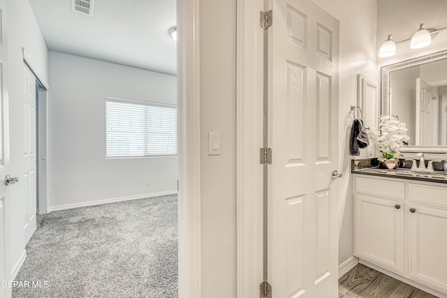 bathroom with vanity