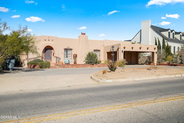 view of southwest-style home