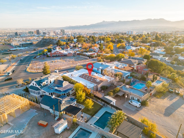 1117 Kerbey Ave, El Paso, TX 79902 - drone / aerial view of a mountainous background