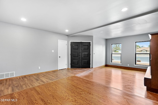 entrance foyer featuring light hardwood / wood-style flooring