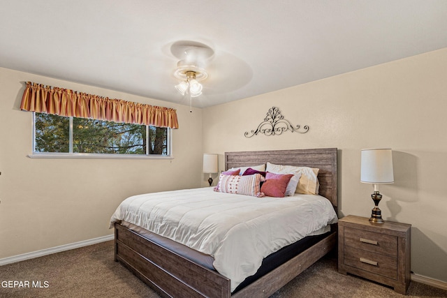 bedroom featuring carpet