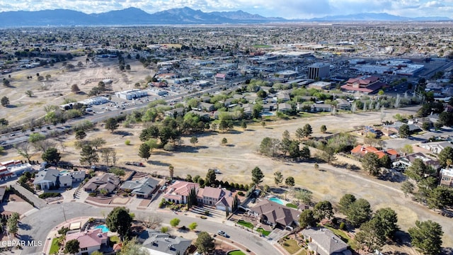 11179 Leo Collins Dr, El Paso, TX 79936 - aerial view of property and surrounding area with a mountain backdrop