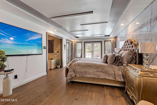 11179 Leo Collins Dr, El Paso, TX 79936 - bedroom featuring hardwood / wood-style flooring and baseboards