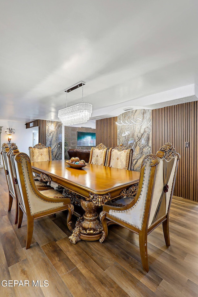11179 Leo Collins Dr, El Paso, TX 79936 - dining area with wood finished floors