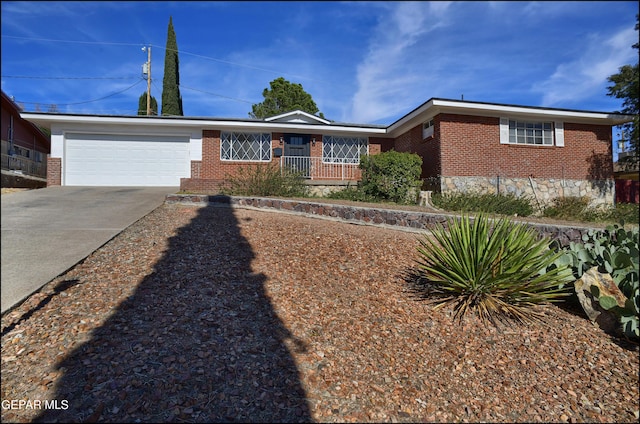 ranch-style house with a garage