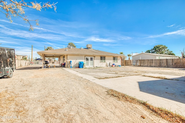 view of back of property