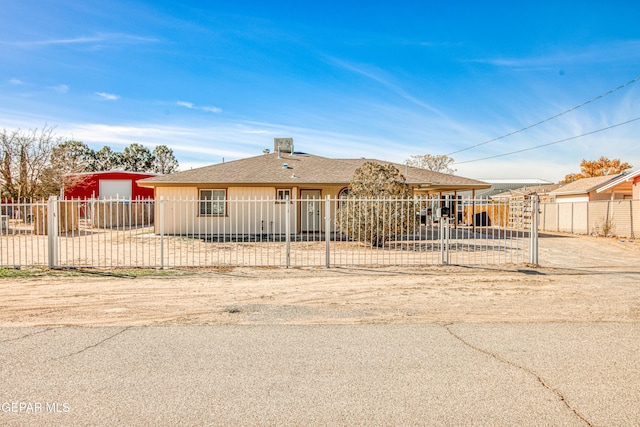 view of ranch-style house