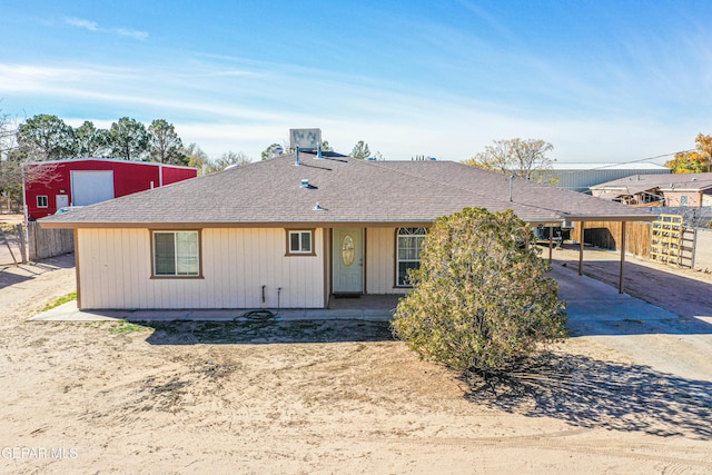 view of ranch-style home