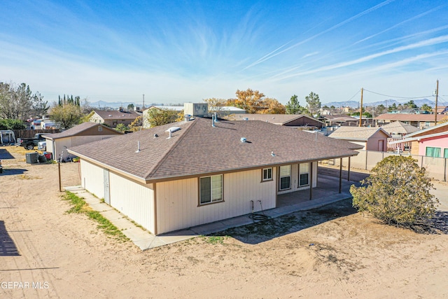 back of property featuring a patio area