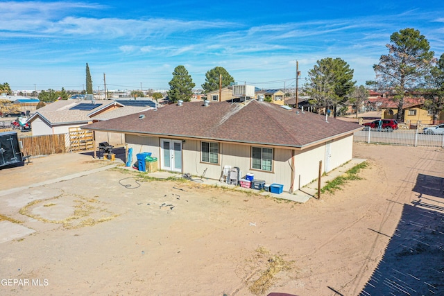 back of property with cooling unit