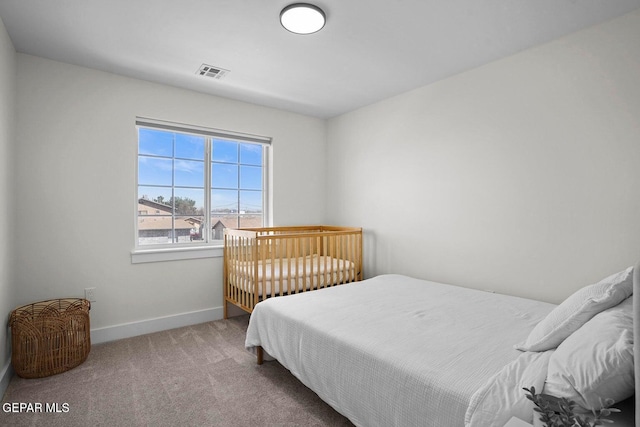 bedroom with carpet floors