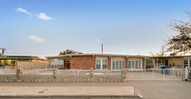 view of ranch-style home