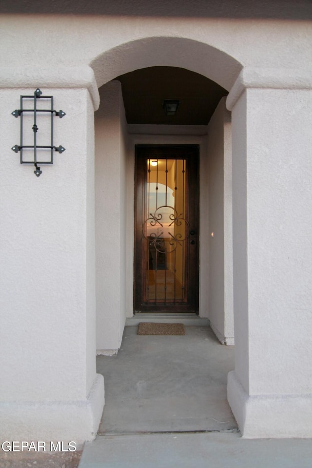 view of exterior entry