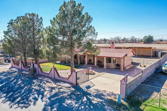 view of front of home