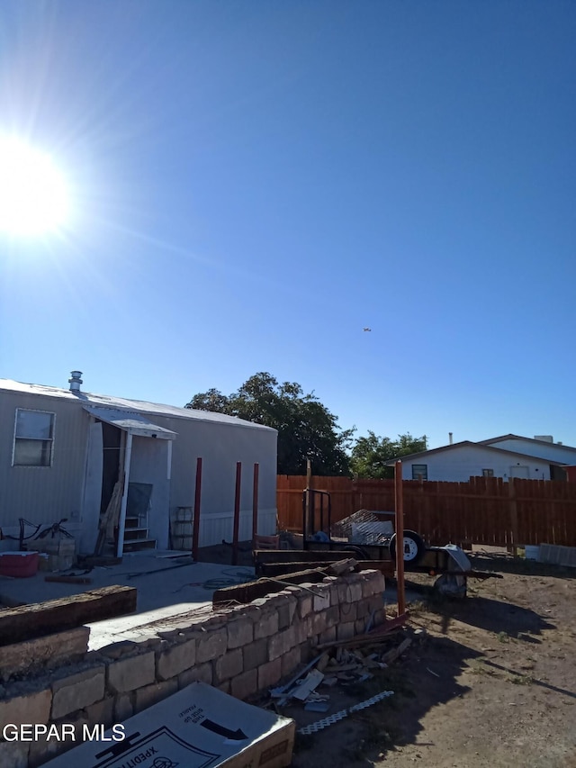 view of rear view of property