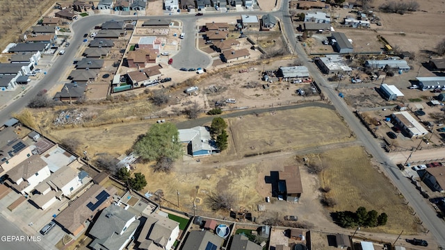 drone / aerial view with a residential view