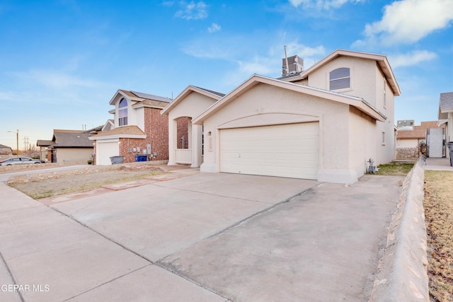 front facade featuring a garage