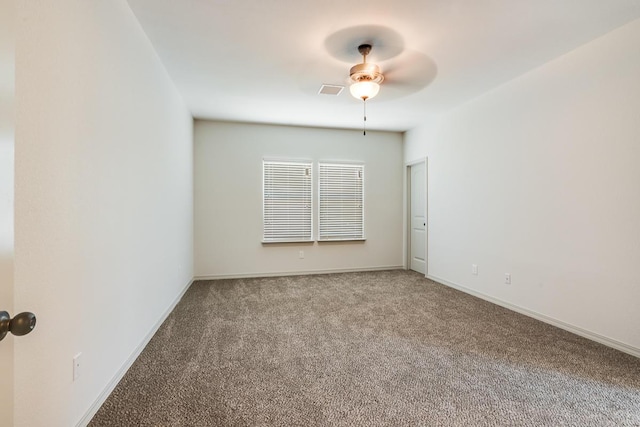 13820 Madero Ave, El Paso, TX 79928 - carpeted empty room with ceiling fan and baseboards