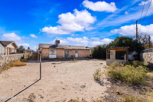 view of back of property