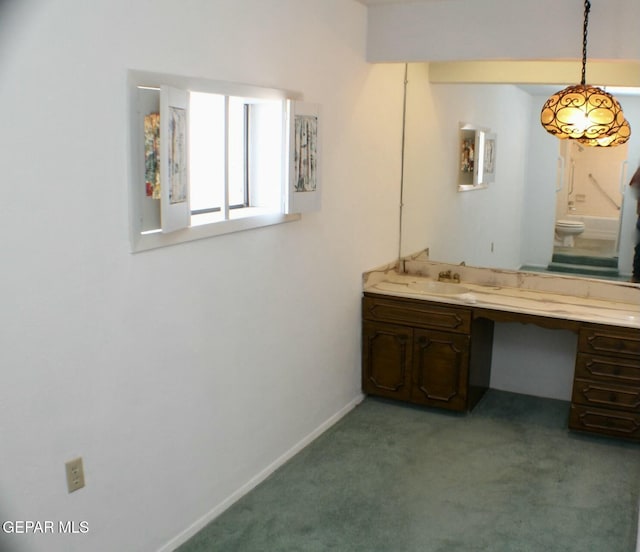 bathroom with vanity