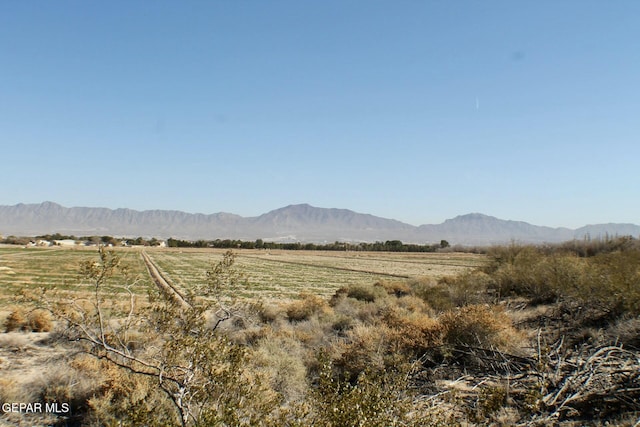 property view of mountains with a rural view