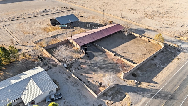 525 N Main St, Dell City, TX 79837 - view from above of property with a desert landscape