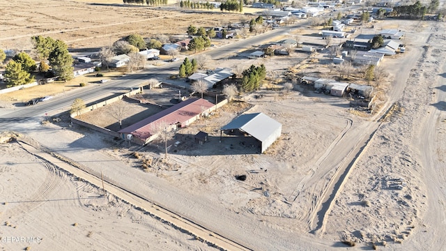 525 N Main St, Dell City, TX 79837 - aerial view of property and surrounding area featuring a desert landscape