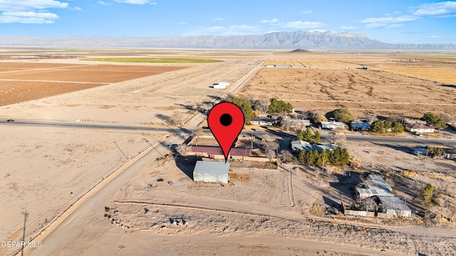 525 N Main St, Dell City, TX 79837 - aerial overview of property's location featuring rural landscape and mountains