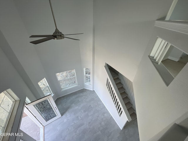 12498 Paseo Azul Dr, El Paso, TX 79928 - room details with baseboards and a ceiling fan