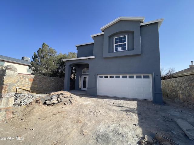 12498 Paseo Azul Dr, El Paso, TX 79928 - traditional-style house with a garage and stucco siding