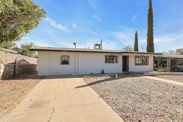 view of ranch-style home