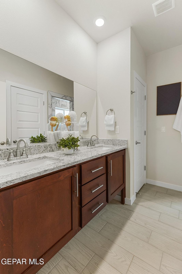 bathroom featuring vanity