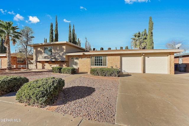 tri-level home featuring a garage