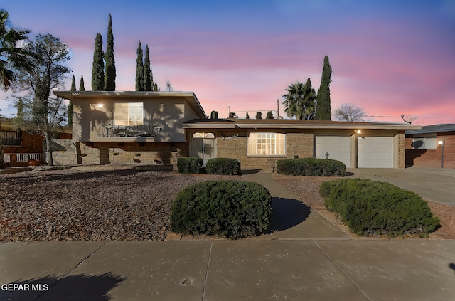 tri-level home featuring a garage